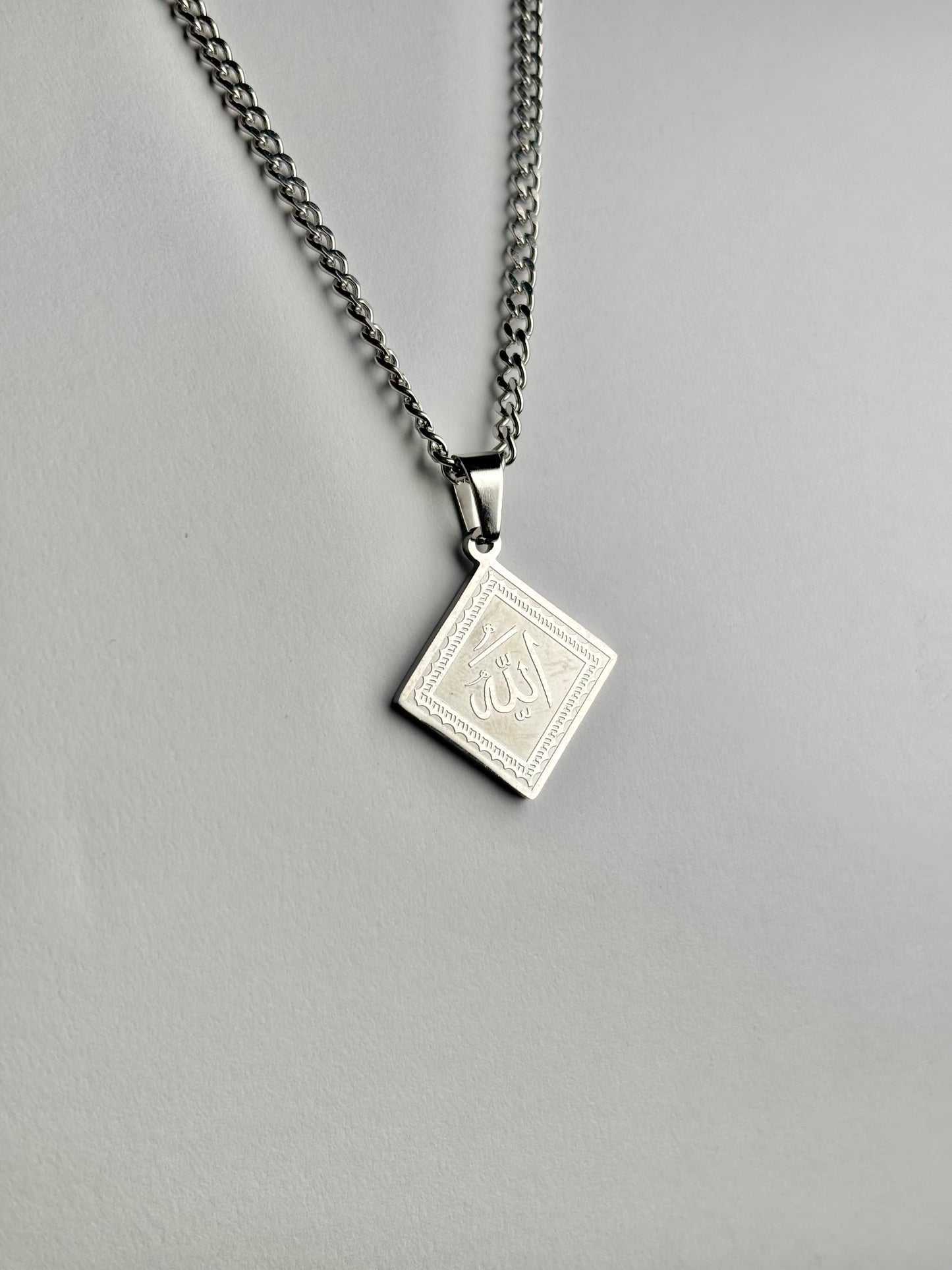 Square Shaped Allah Necklace