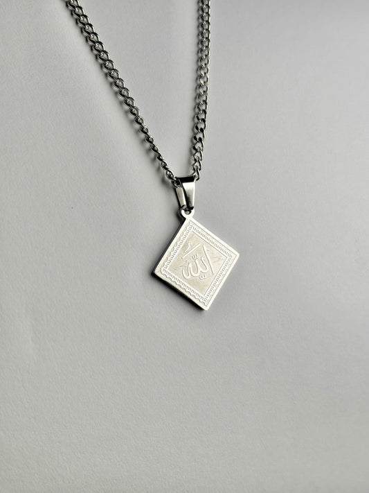 Square Shaped Allah Necklace