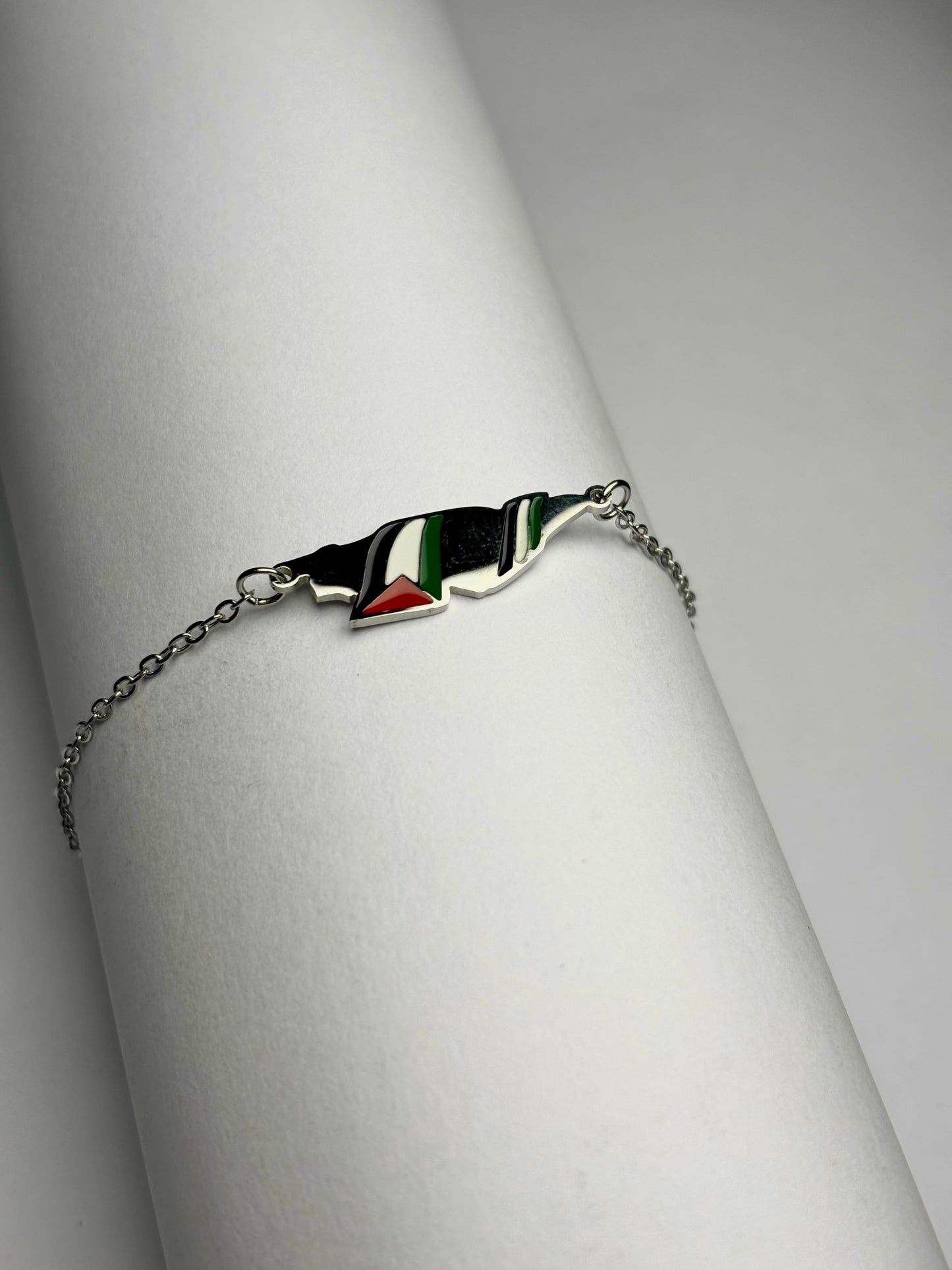 Silver Map Palestine Bracelet | Unisex