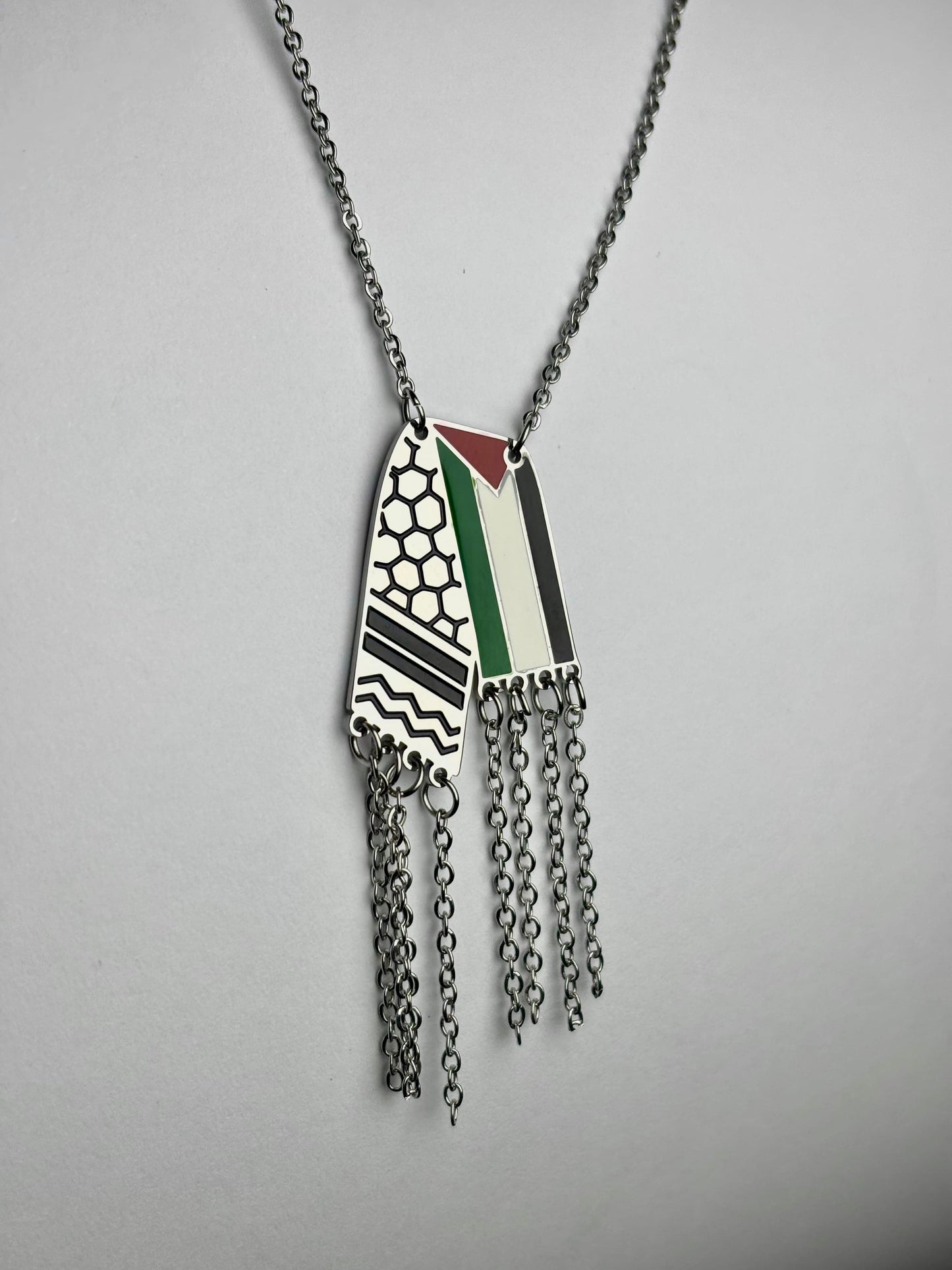 Palestinian keffiyeh Necklace