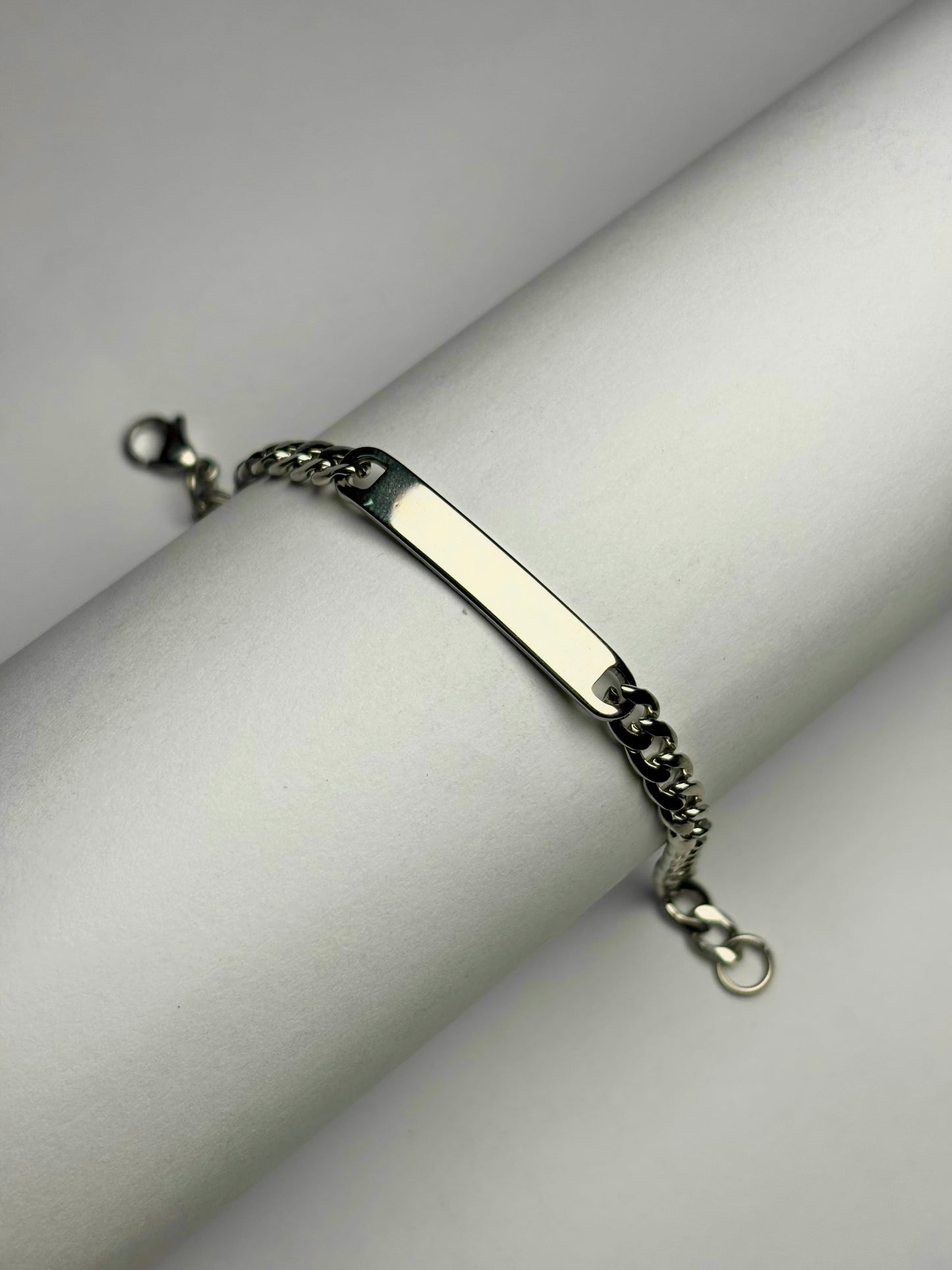 Custom Plate Figaro bracelet