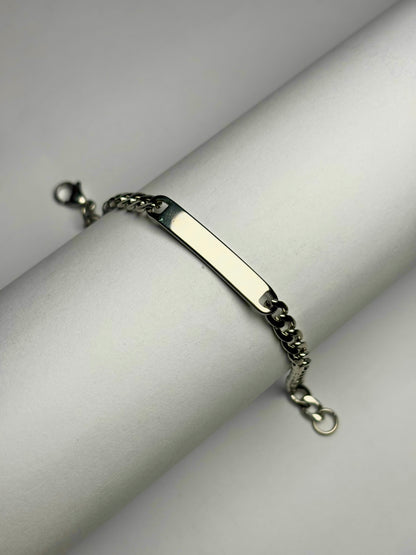Custom Plate Figaro bracelet