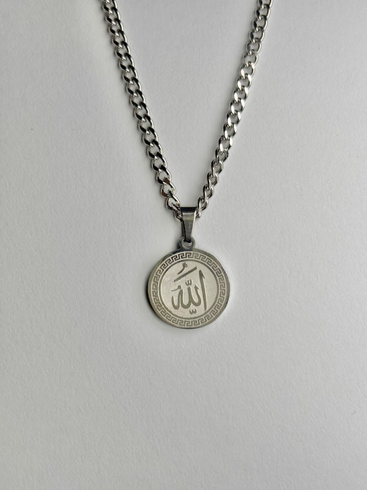 Round Shaped Allah Necklace [Small]
