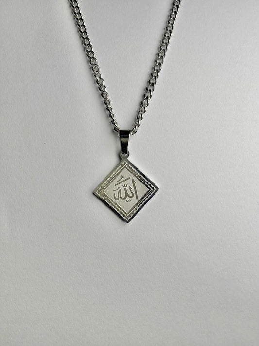 Square Shaped Allah Necklace