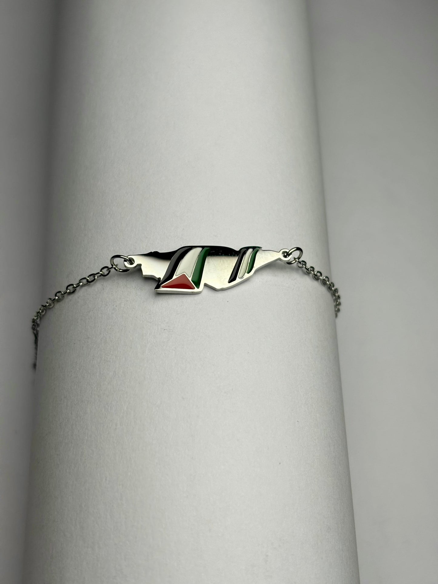 Silver Map Palestine Bracelet | Unisex