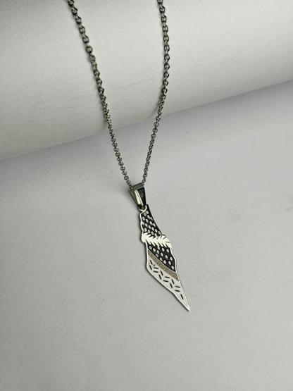 Palestine Map Keffiyeh Necklace