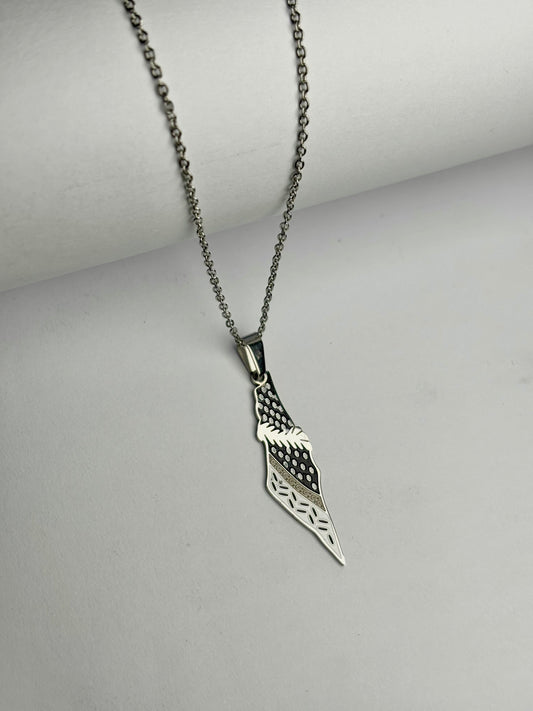 Palestine Map Keffiyeh Necklace