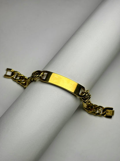 Custom Plate Cuban Bracelet [Golden]