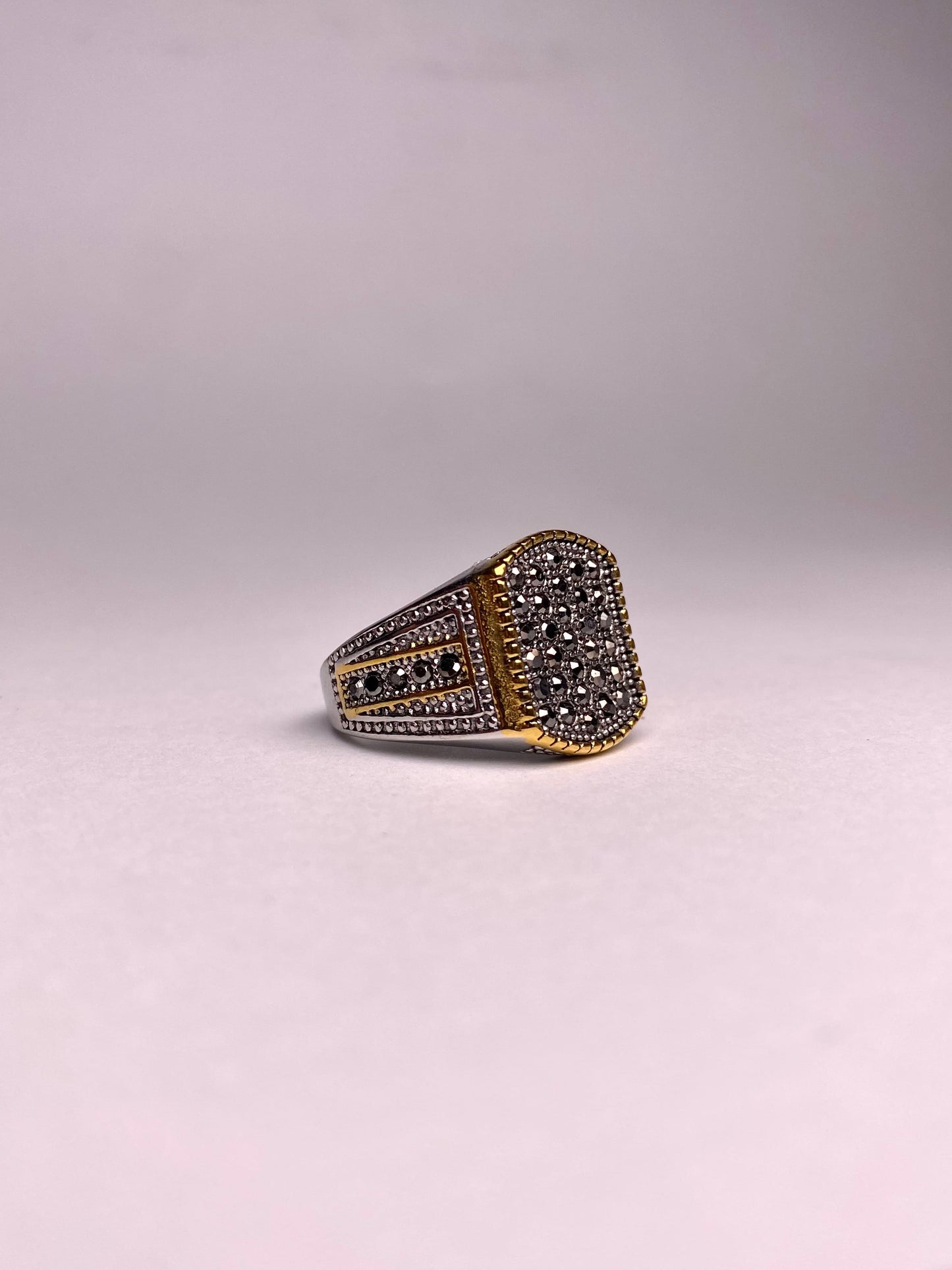 Bronze Cubical Zircon Turkish Ring